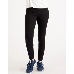 Quince Ultra-Stretch Ponte Skinny Pant XS Petite Inseam 24 Black